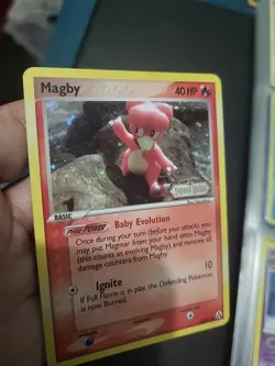 Pokemon Card Magby Holo Reverse Stamped - Legend Maker (Good) 58/92 - Image 3