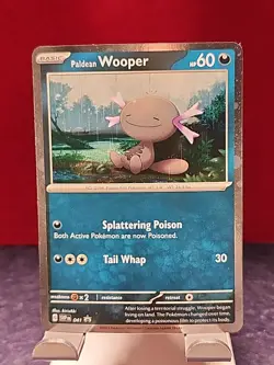 Paldean Wooper SVP 041 Black Star Promo - Cosmos Holo - Pokemon TCG Card Mint NM - Image 1