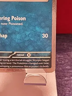 Paldean Wooper SVP 041 Black Star Promo - Cosmos Holo - Pokemon TCG Card Mint NM - Image 3