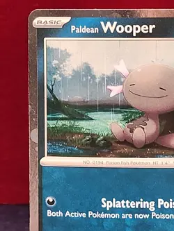 Paldean Wooper SVP 041 Black Star Promo - Cosmos Holo - Pokemon TCG Card Mint NM - Image 5