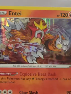 Entei - 021/159 - Crown Zenith - Holo Rare - NM/M Pokemon TCG Card - Image 2
