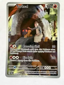 Pokemon TCG Torkoal 172/167 Twilight Masquerade Illustration Rare Card - Image 1