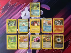 Pokemon TCG Politoed Skyridge Holo H23 and Bundle Job Lot x 11 Cards LP/MP Swirl - Image 1