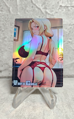 Tsunade Trading Card Waifu Goddess Story Anime Girl holo Karte Manga Full Art - Image 1