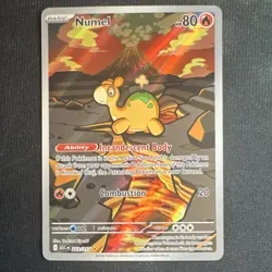 Nintendo Numel 223/217 ASC Rare Fire Basic Pokemon Card English - Image 1