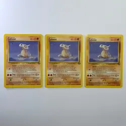 Pokemon TCG Cubone Jungle #50/64 3-Card Lot WOTC Vintage 1999 - Image 1