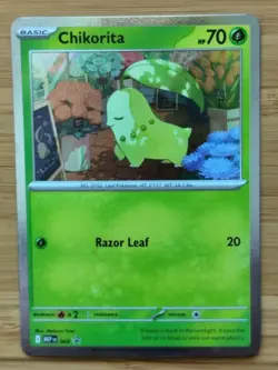 Chikorita MEP069 Mega Evolution Promo NM Pokemon Card - Image 1
