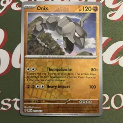 Pokemon Card Onix Scarlet & Violet 151 Reverse Holo 095/165 NM Pack Fresh Card - Image 2