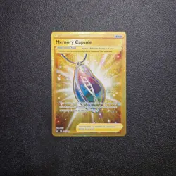 Pokemon Memory Capsule Vivid Voltage Gold Secret Rare Trainer Card 202/185 NM - Image 1