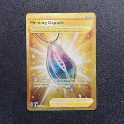 Pokemon Memory Capsule Vivid Voltage Gold Secret Rare Trainer Card 202/185 NM - Image 2