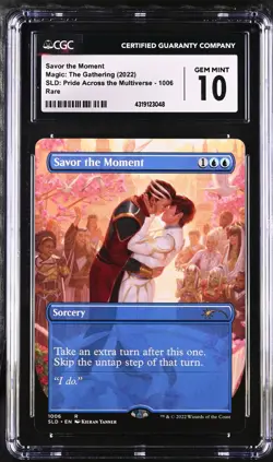 SAVOR THE MOMENT Secret Lair Rare Pride CGC 10 Gem Mint MTG [Nostalgium] - Image 1