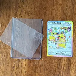 Pokemon TCG Surging Sparks Pikachu EX Full Art Ultra Rare Card 219/191 - Image 1
