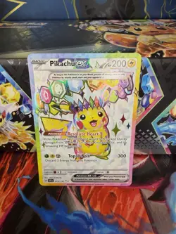 Pokemon TCG Surging Sparks Pikachu EX 219/191 Full Art Ultra Rare NM - Image 1
