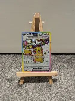 Pokemon Pikachu TCG Full Art Holo Card Surging Sparks EX 219/191 Ultra Rare - Image 1
