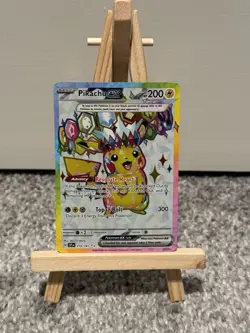 Pokemon Pikachu TCG Full Art Holo Card Surging Sparks EX 219/191 Ultra Rare - Image 2