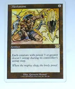 Magic the Gathering * MTG * 1 x Meekstone * Sixth * LP - Image 1