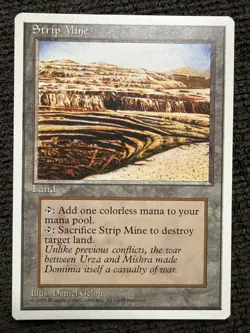 Strip Mine -- MTG (SP Quality) - Fourth Edition - See scans!! - Image 1