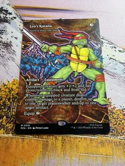 Leo's Katana Sword Of So new And Steel Borderless : TMNT - PZA M 0018 - MTG - Image 5