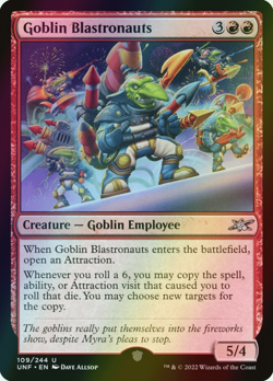 MTG Goblin Blastronauts Foil ** Unfinity ** English (NM) - Image 1