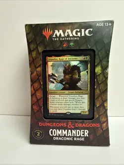 MTG Draconic Rage Commander Dungeons & Dragons Forgotten Realms. Sealed 2021. - Image 1