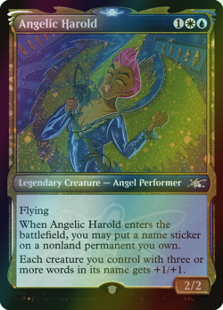 MTG Angelic Harold Showcase Foil ** Unfinity ** English (NM) - Image 1