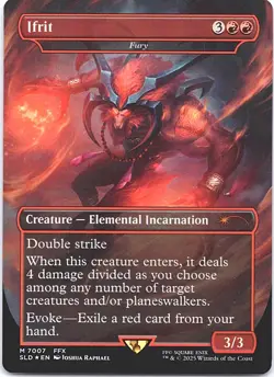 Ifrit - Fury (Rainbow Foil) 7007 Secret Lair Drop Series LP FOIL MTG - Image 1