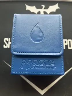 Mtg Blue Mana Flip Magnet Ultra Pro Deck Box Magic MTG - Image 1