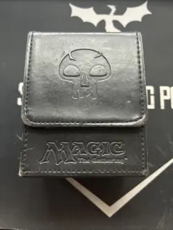 Mtg Black Mana Flip Magnet Ultra Pro Deck Box Magic MTG - Image 1