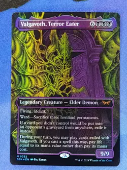 1x FOIL SHOWCASE Valgavoth, Terror Eater, NM, DSK, Magic: the Gathering, MtG - Image 1