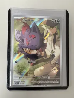 Pokemon N's Zorua SVP 189 - Black Star Promo Journey Together - Image 1
