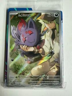 Pokemon SEALED N's Zorua SVP 189 Journey Together ETB Promo - Image 1