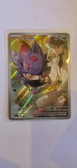 Pokemon Journey Together N's Zorua SVP 189 Promo NM - Image 1