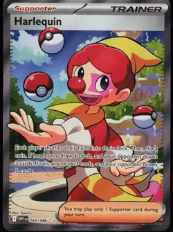 Harlequin #163/086 - Ultra Rare - White Flare English Pokemon NM - Image 1