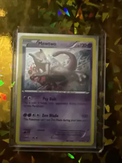 Pokemon Mewtwo Promo Holo Card XY101 XY Basic 120 HP Psy Bolt Zen Blade - Image 1