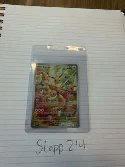 Pokemon Eevee TCG Holo Illustration Card 188/167 Twilight Masquerade - Image 1