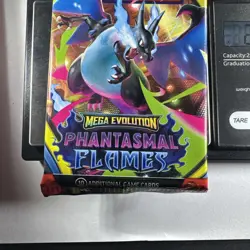 22.70g Mega Evolution Phantasmal Flames Pokemon Booster Pack - Sealed - Image 2