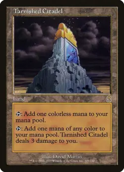 Tarnished Citadel - Rare Land - Odyssey MTG: Magic The Gathering NM - Image 1