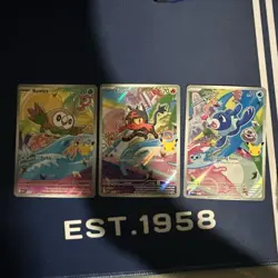 Pokemon 2026 First Partner Illustration Collection Series 1 Promos Set 43-45 #ML - Image 1