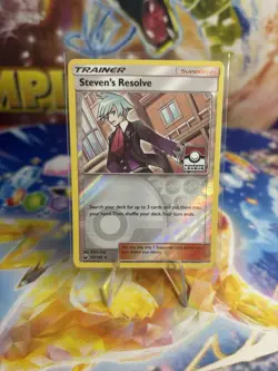 Steven’s Resolve 145/168 Pokemon TCG League Promo Stamped Reverse Holo 2018 - Image 1