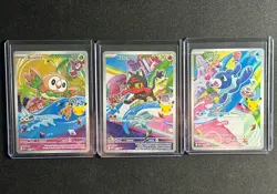 Pokemon 2026 First Partner Illustration Collection Series 1 Promos Set 43-45 #ML - Image 1