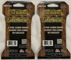 Yugioh! TCG 25th Quarter Century Stampede Sleeved Booster Pack Konami (x2) - Image 2