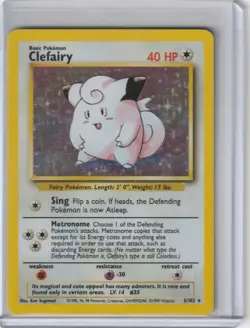 Clefairy Base Set 5/102 Holo Rare Pokemon 1999 LP - Image 1