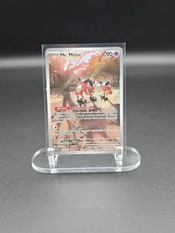 Pokemon Mr. Mime Full Art Illustration Rare Holo 90 HP 179/165 Scarlet & Violet… - Image 1