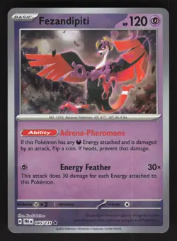 Fezandipiti 045/131 Master Ball Pokemon Prismatic Evolutions NM - Image 1