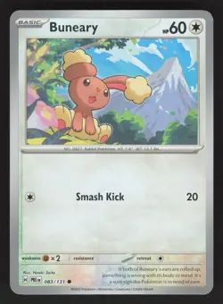 Buneary 083/131 Master Ball Pokemon TCG SV: Prismatic Evolutions NM - Image 1