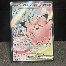 Pokemon Journey Together Lillie’s Clefairy 173/159 Full Art Holo Rare - Image 1