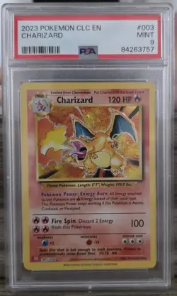 2023 Pokemon Classic Collection Charizard 003/034 PSA9 - Image 1