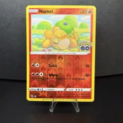 Pokemon GO Ditto Disguised as Numel 013/078 – Peelable – Unpeeled NM - Image 1