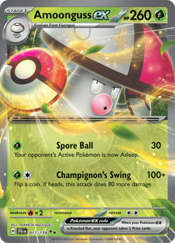 Pokemon TCG Amoonguss ex 011/159 Ultra Rare Journey Together NM/M - Image 1