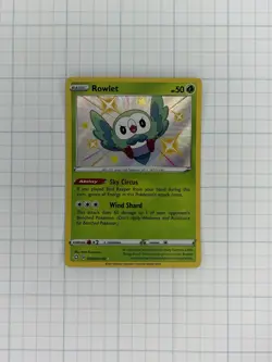 Pokemon TCG - Rowlet - Shining Fates Shiny Vault SV001/SV122 Baby Shiny - Image 1